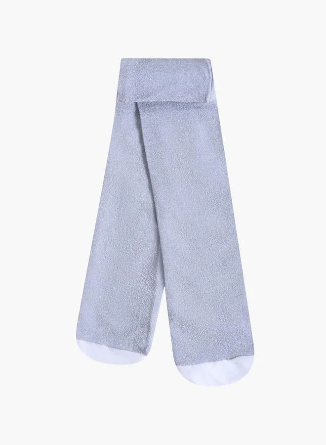 Celeste WHITE Pack Of 2 Girls School Tights With Glitter Print for Women | Best Price UAE